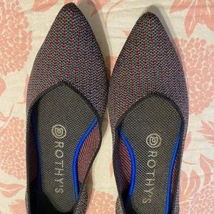 Rothy’s Point Pepper Pinstripe